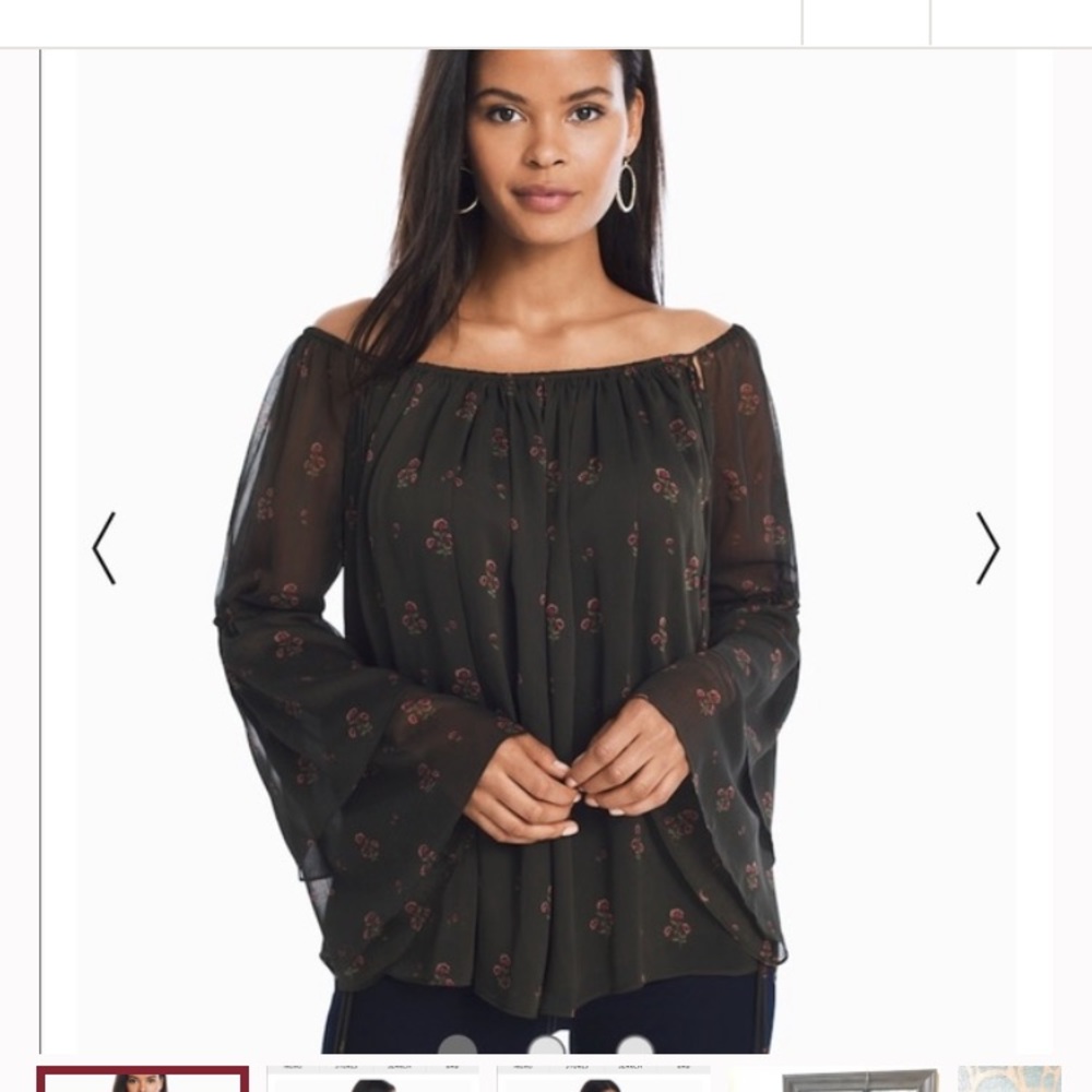 White House Black Market off shoulder top